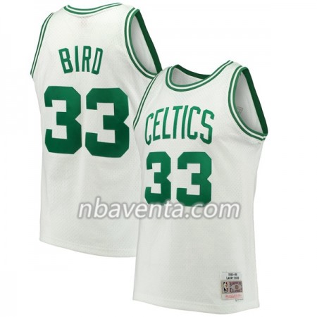 Camiseta Hombre Boston Celtics Larry Bird 3 Hardwood Classics Blanco Swingman
